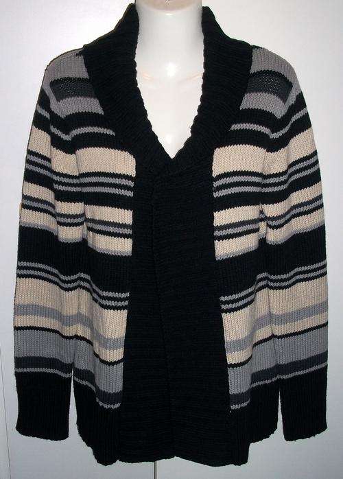 Authentic ZARA Striped Cardigan - Size EURO Large (SA Medium) ** Great Quality **