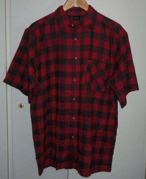 Red and Black Short Sleeved Shirt by XHILARATION - Size Medium ** NEW **