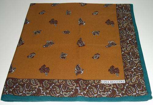 Original GINA RUCCINI (76cm) 1970's Vintage Scarf   ** NEVER USED - NEW **