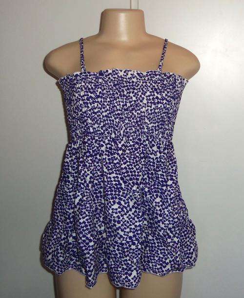 Blue and White Floral Top by Mr Price - Size XL ** BRAND NEW ** Pls Read Listing **