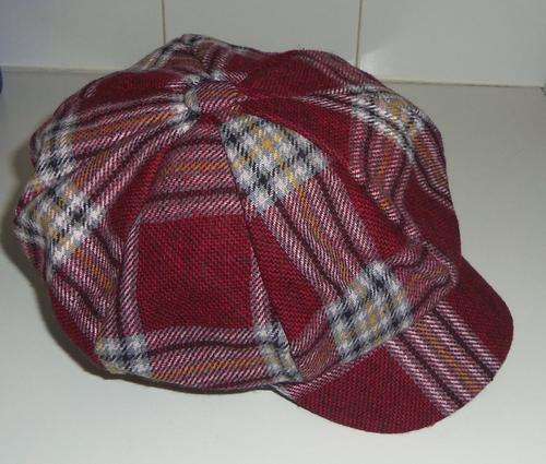 Stylish Red Tartan Winter Cap ** BRAND NEW **