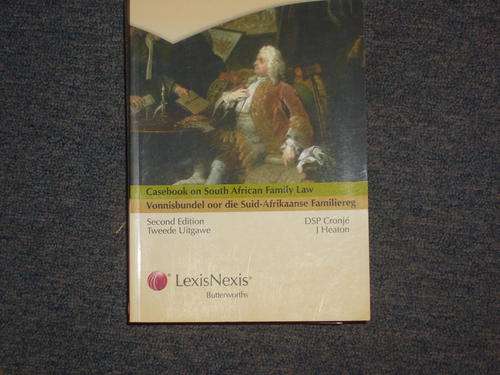 casebook on south african family law second edition. excellent condition