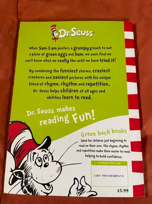 Dr Suess Green eggs and ham book