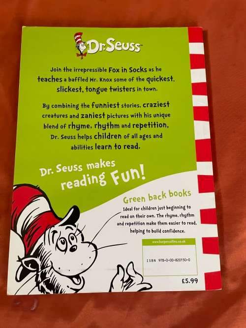 Dr Seuss Fox in Socks