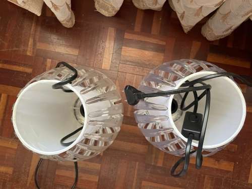 2 x bedside lamps (unused)