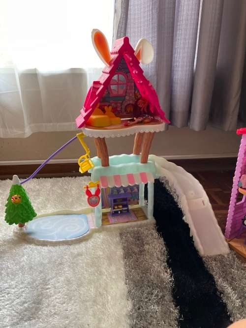 Enchantimals playsets including dolls and accessories as shown