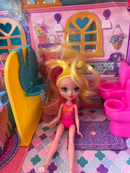 Enchantimals playsets including dolls and accessories as shown