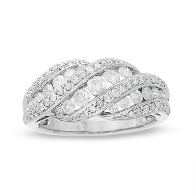 **STUNNING 3.13CTW 18K SIMULATED DIAMOND FASHION RING BRILLIANT ROUND CUT**