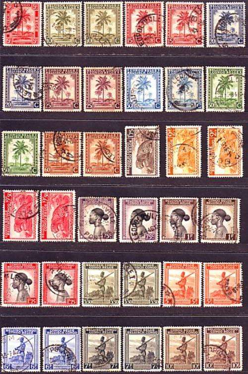 Belgian Congo 1942 used all different