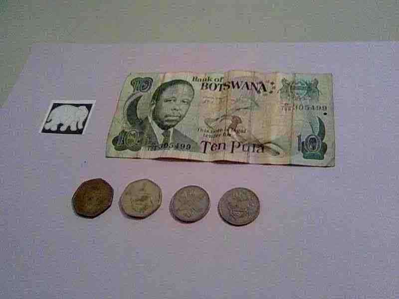 BOTSWANA NOTE AND COINS