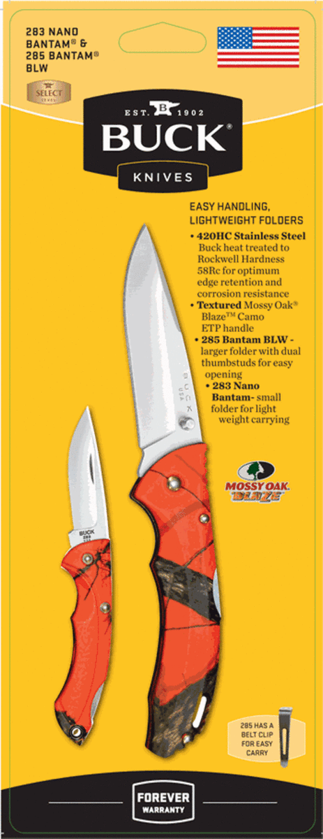 BUCK COMBO SET  283/285 Bantam Blaze combo 2 knives