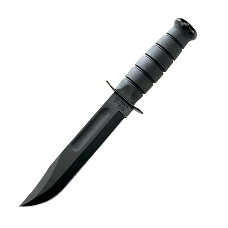 KA-BAR Utility Knife Kraton Plain Black Kydex sheath