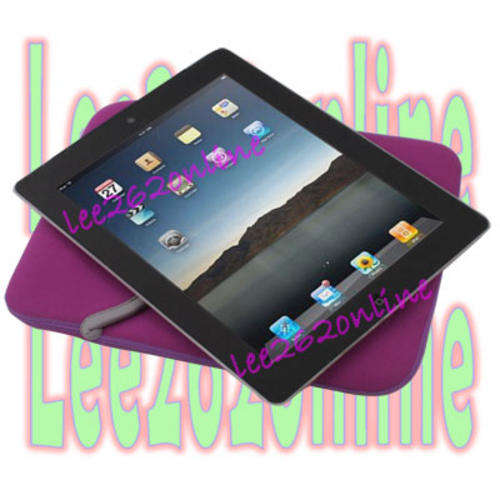 Brand New! Neoprene Cushion Sleeve Case Bag For The New iPad 3rd (Purple) Fits all Ipads