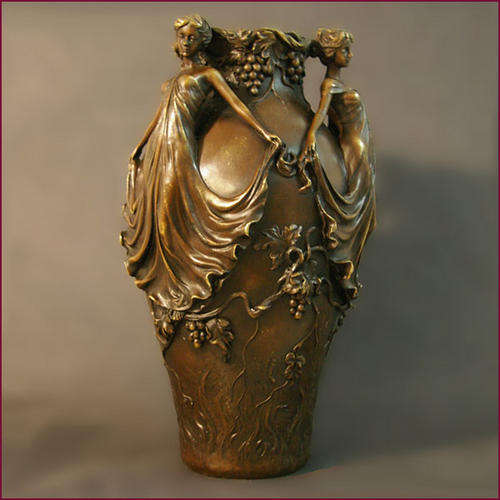 BEAUTIFUL ART NOUVEAU 1900 BRONZE VASE