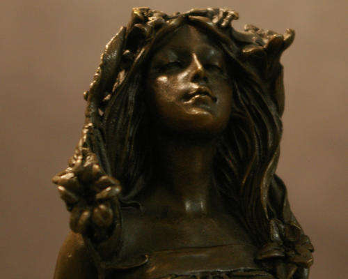A SUPERB ART NOUVEAU 1900 BRONZE SCULPTURE