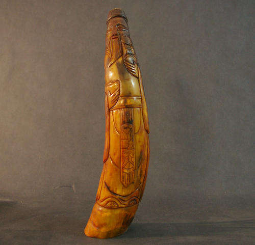 CHINESE ANTIQUE 19th century Rhinoceros Horn Carving