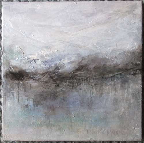 ABSTRACT LANDSCAPE by MAXIE LESSING - ACRYLIC ON CANVAS STRETCH