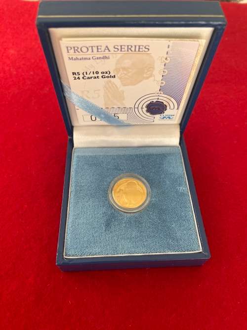 SA Munt Protea Series 1/10oz - 2008 Gandhi