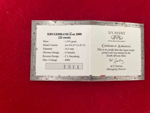 SA Munt Krugerrand - 2000
