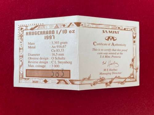 SA Munt Krugerrand - 1997