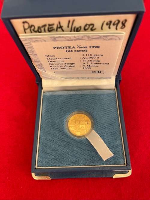 SA Munt Protea Series 1/10 oz - 1998 `The Children`