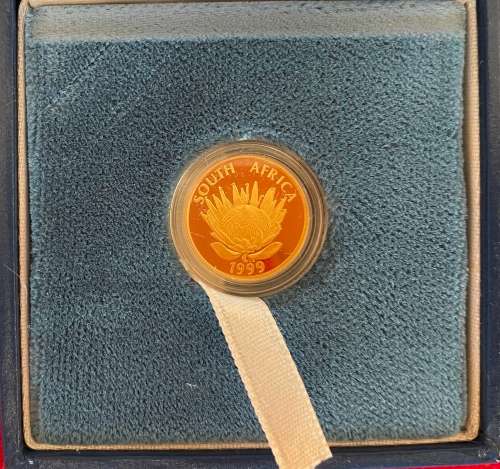 SA Munt Protea Series 1/10 oz - 1999 `Adit and Coco Pan`