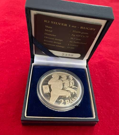 R2 Silver Proof `Rugby` 1oz