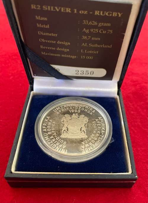 R2 Silver Proof `Rugby` 1oz