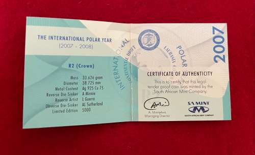 R2 Silver Proof `Polar Year` 2007 1oz