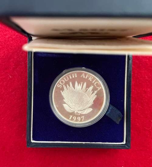 R1 Silver Proof Protea 1997