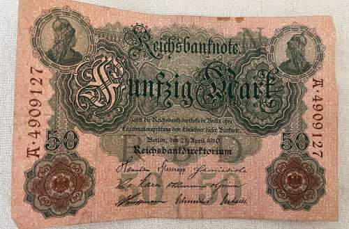 German Bank Notes Pre WW1