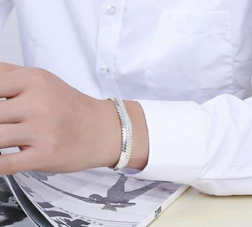 925 Silver 10mm Snake Chain Bracelet