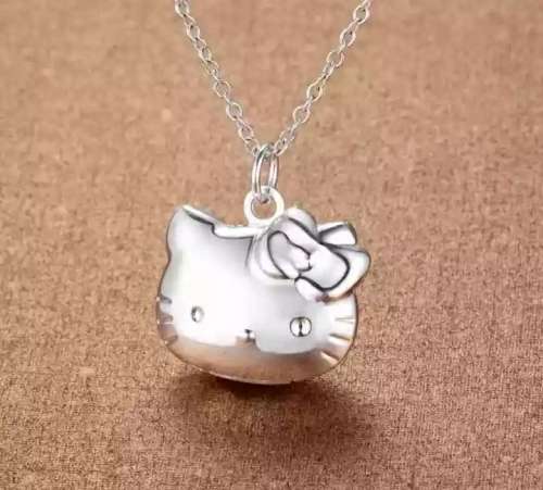 925 Silver Kitty Locker Necklace