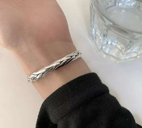 925 Silver Twisted Bracelet