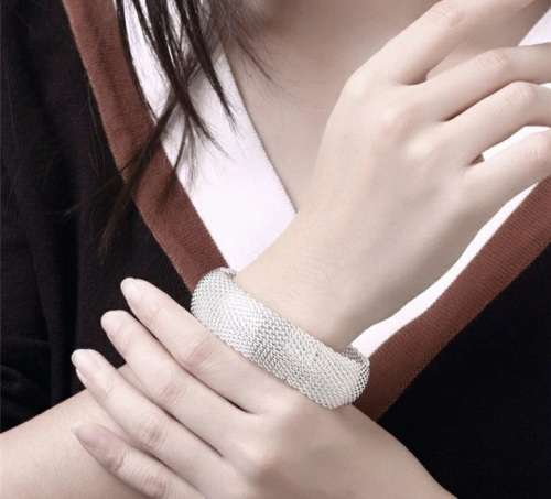 925 Silver Mesh Bangle