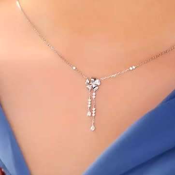 925 Silver Flower with Tassel