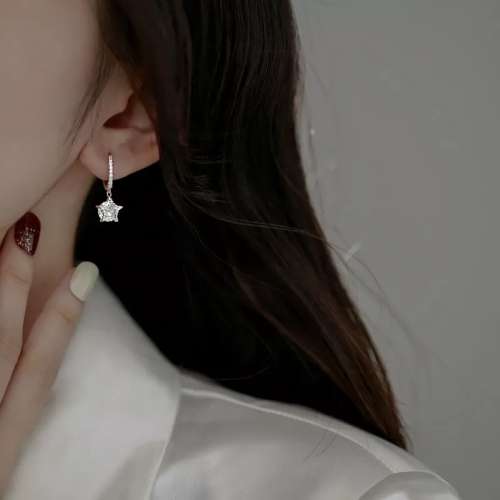 925 Silver Bling Star Earrings