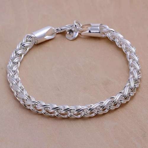 925 Silver  Plaited Bracelet