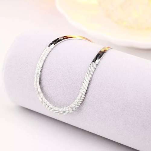 925 Silver 4mm Snake Chain Bracelet