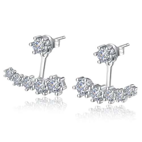 925 Silver CZ Stud Earrings