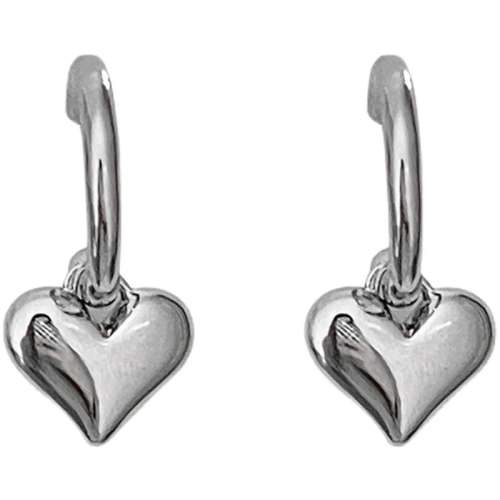 925 Silver Hanging Heart Earrings