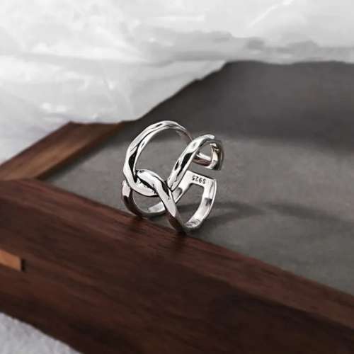 925 Silver Vintage Cross Ring