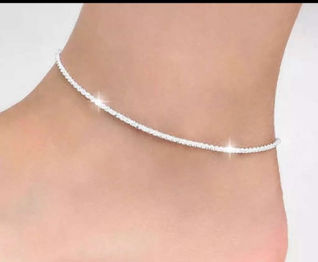 925 Silver Popcorn Anklet