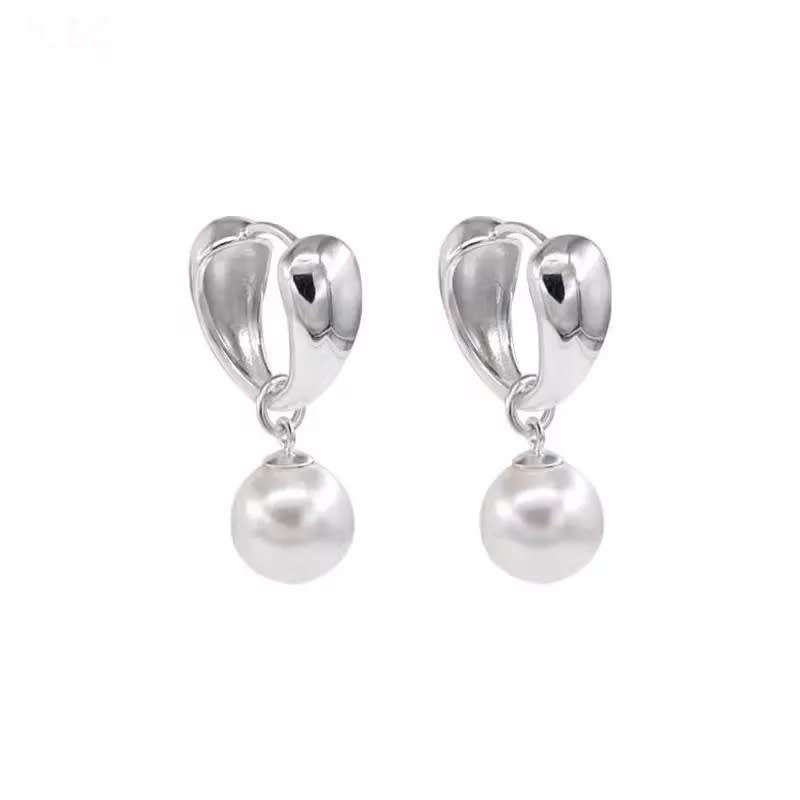 925 Silver Pretty Women Pearl Earrings