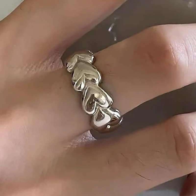 925 Silver Hearts Rings