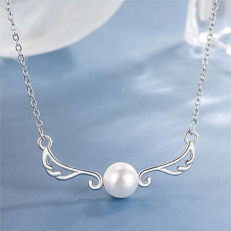 925 Silver Pearl Clavicle Necklace