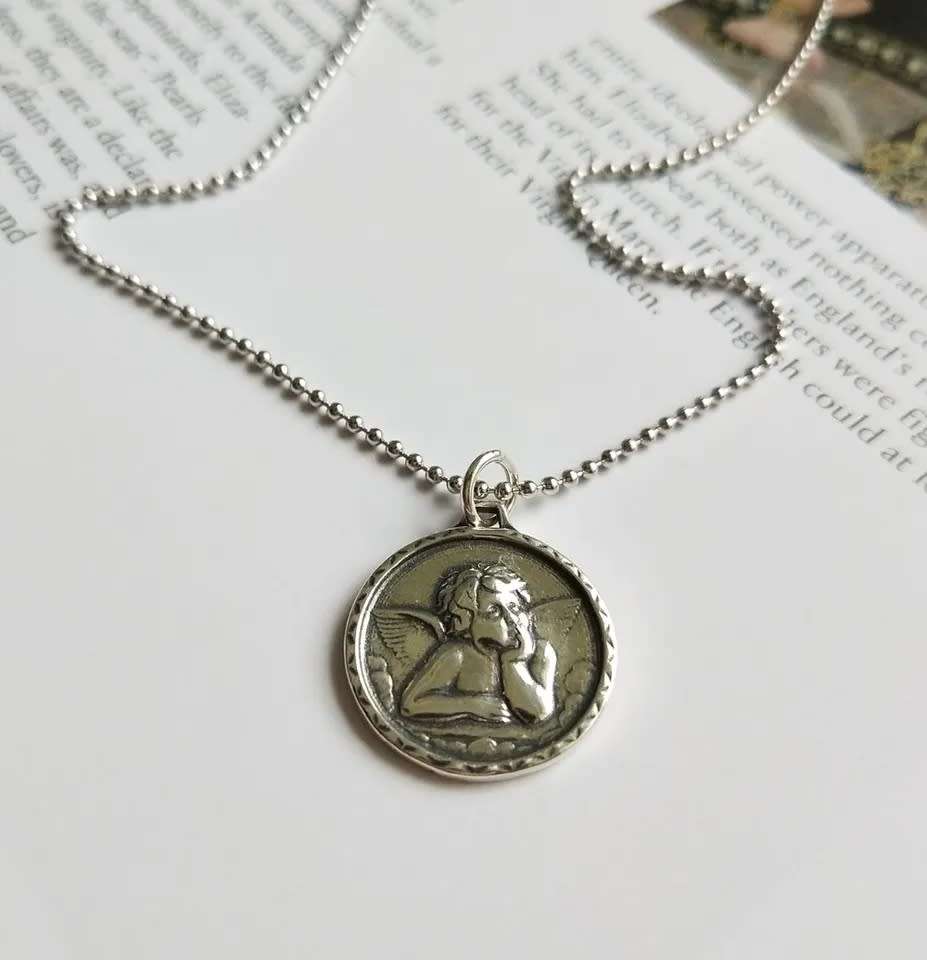 925 Silver Guardian Angel Necklace