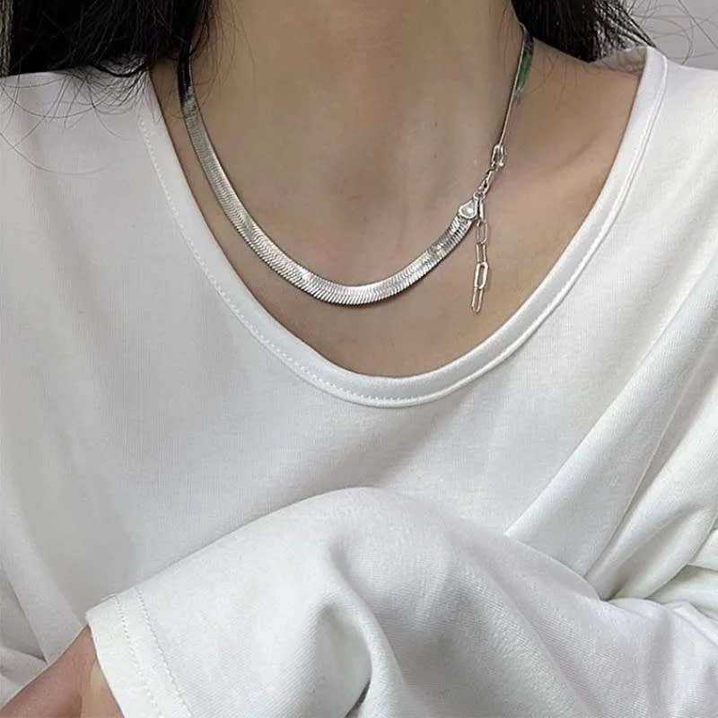 925 Silver Herringbone Necklace