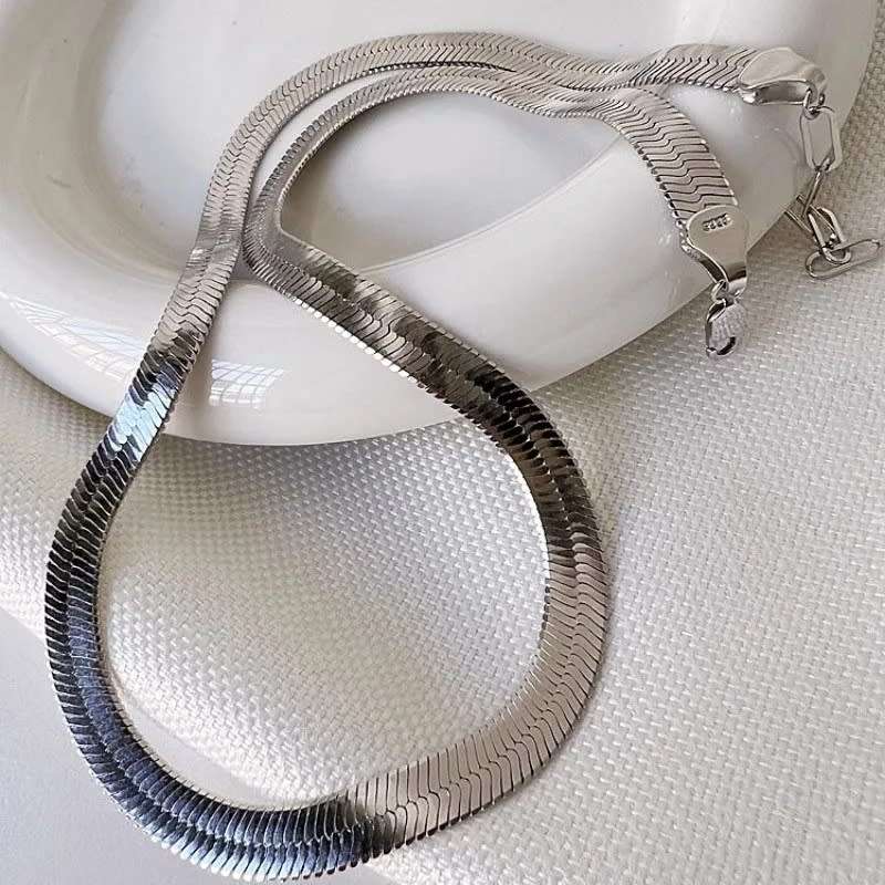 925 Silver Herringbone Necklace