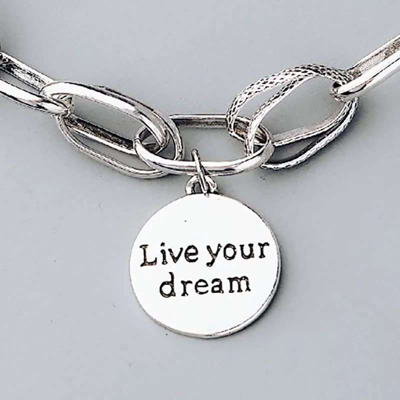 925 Silver -Live your dream- Bracelet